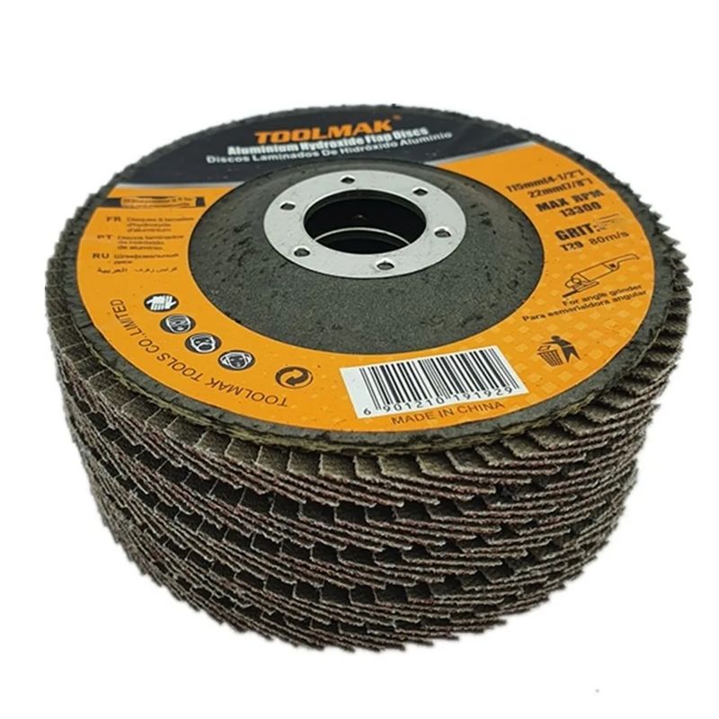 GENERICO - Pack 5 Disco Lijas Pulir Traslapado Laminado Madera (Grano 80) Toolmak