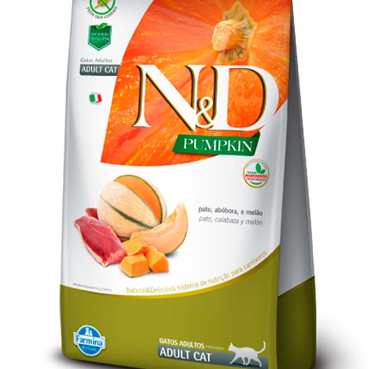 ND - Alimento Natural Delicious Pumpkin Pato Felino Adulto 1,5 kg