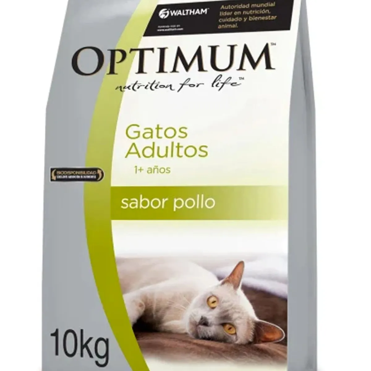 OPTIMUM - Alimento Optimum Gato Adulto X 10 Kg