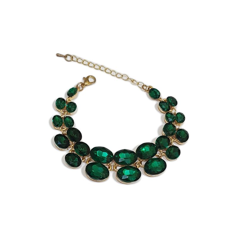 GENERICO - Brazalete  Pulsera Fantasía Para Fiesta De Cristales Omo
