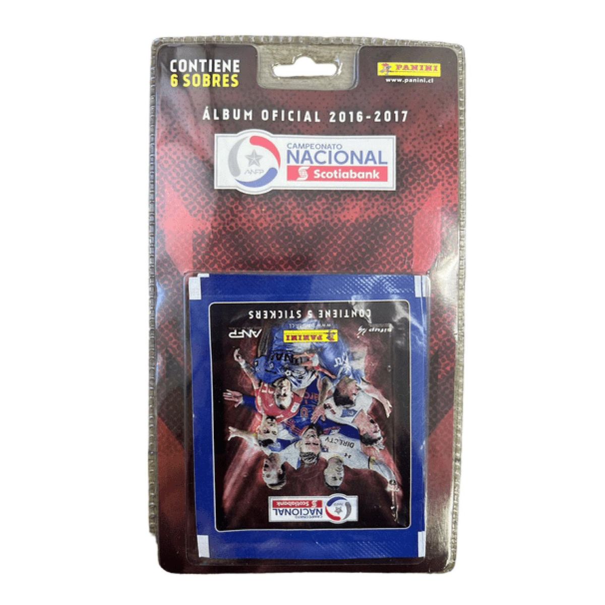 PANINI CHILE - 6 BLISTER CAMPEONATO NACIONAL 2016 - 2017 (36 SOBRES)