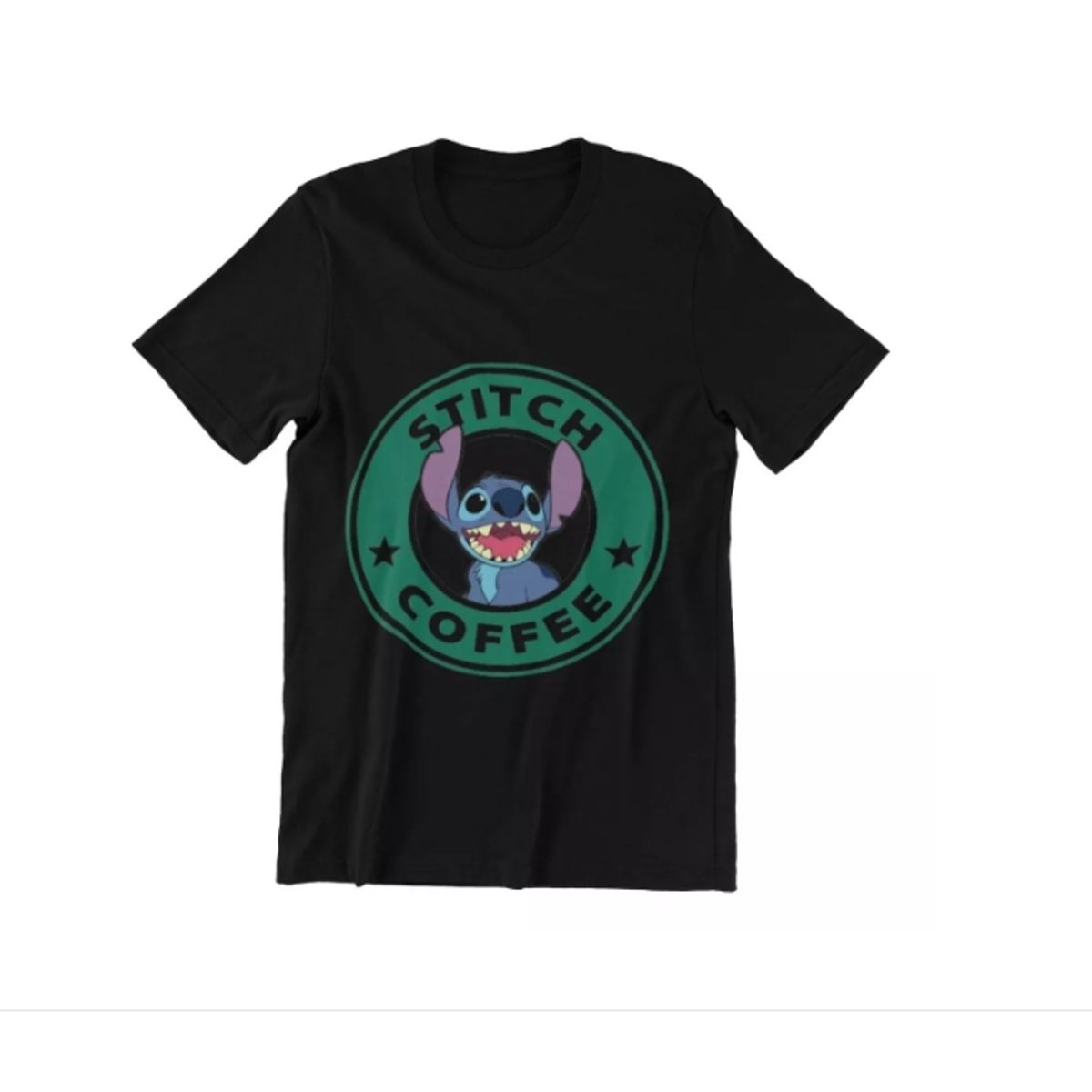 GENERICO - Polera Unisex Lilo Y Stitch Mono Coffe