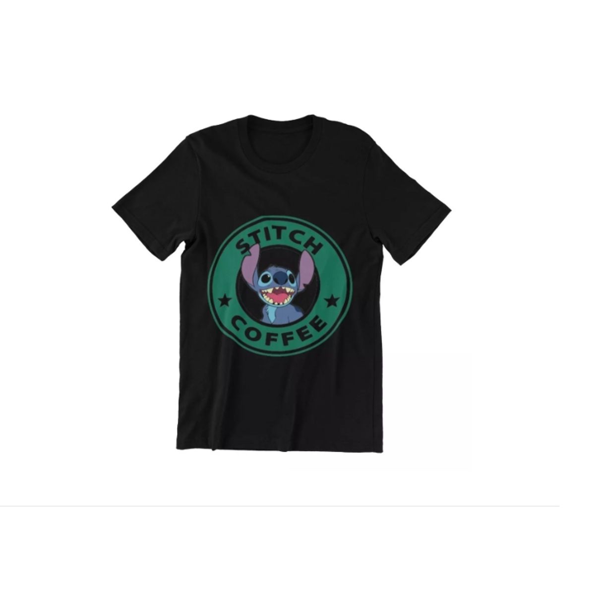 GENERICO - Polera Unisex Lilo Y Stitch Mono Coffe