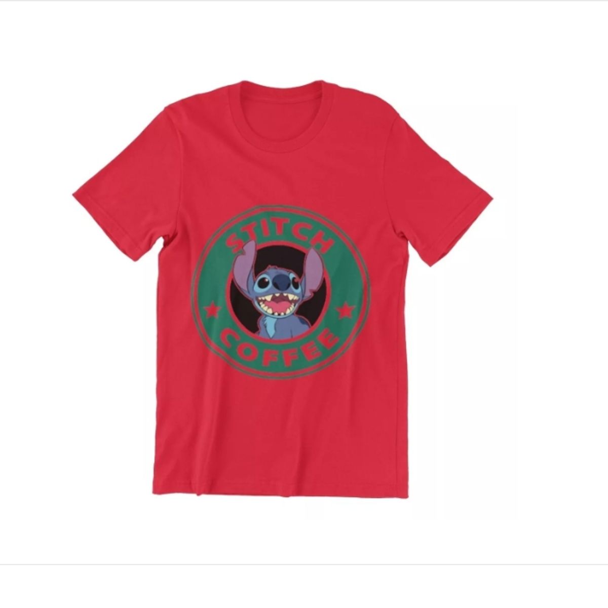 GENERICO - Polera Unisex Lilo Y Stitch Mono Coffe