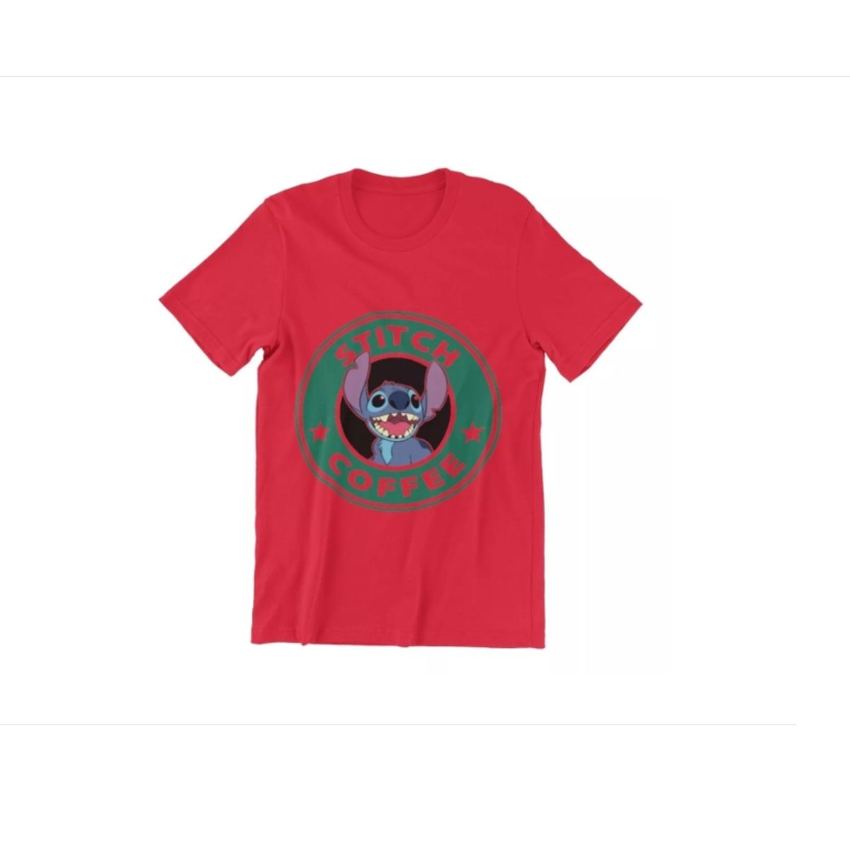 GENERICO - Polera Unisex Lilo Y Stitch Mono Coffe