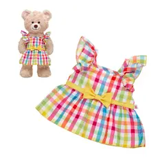 BUILD A BEAR - Vestido Cuadrillé Build-A-Bear