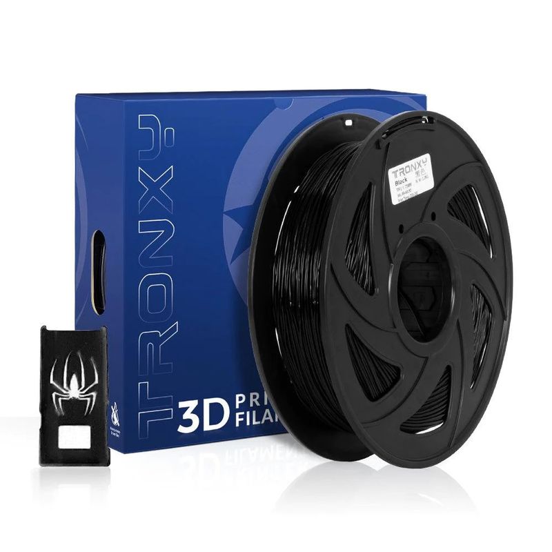 GENERICO - Filamento 3d Tronxy Tpu, Flexible De 1.75mm Y 800 Gr NEGRO