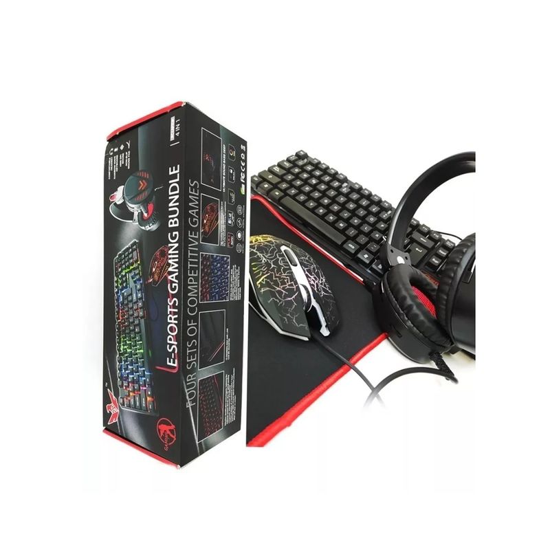 GENERICO - Kit Gamer De Pc Computador 4 Piezas Gaming JXK8816