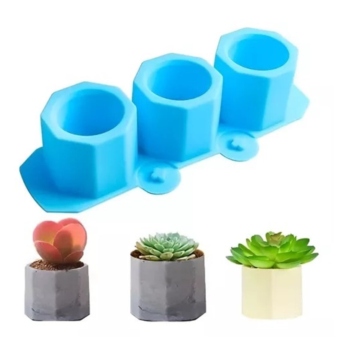 GENERICO - Moldes De Silicona Macetas Moldes Para Yeso Molde Para Velas