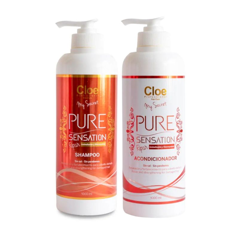 CLOE - Cloe Set reparacion Pure Sensation sin sal ni parabenos 1000 ml