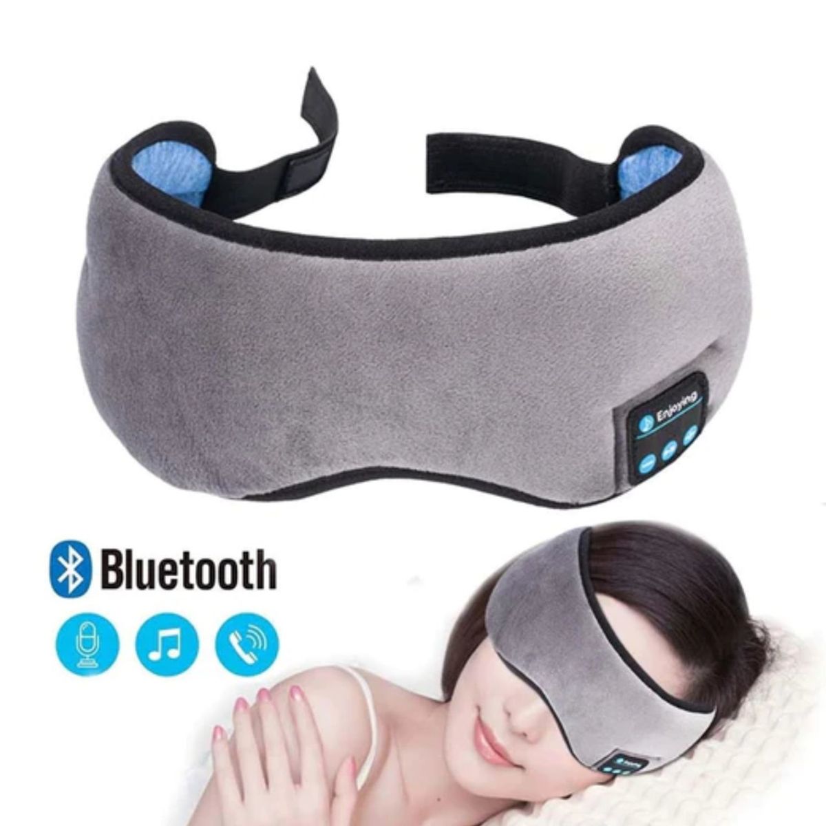 IMPORTCLICK - Antifaces Auriculares Inalámbricos Bluetooth Para Dormir 
