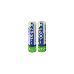 DBLUE - Pack De 2 Pilas 18650 Recargables 4200mah - SC