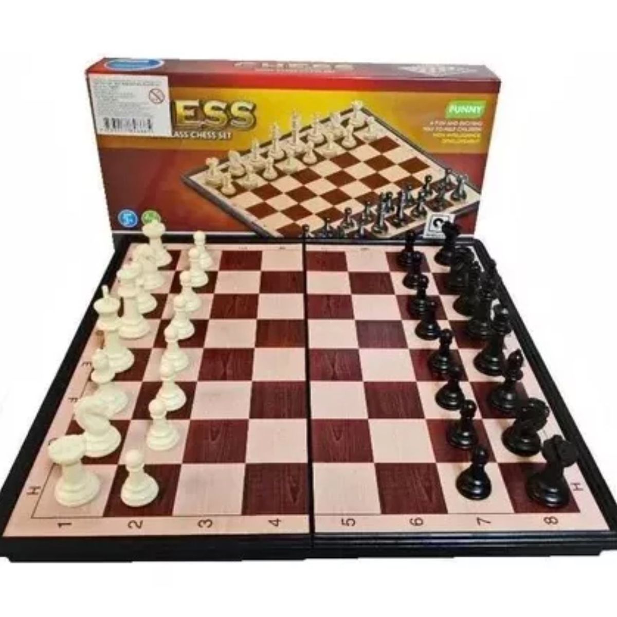 GENERICO - Ajedrez Magnético Gran Calidad 24x24 Cm Excelente Ajedrez