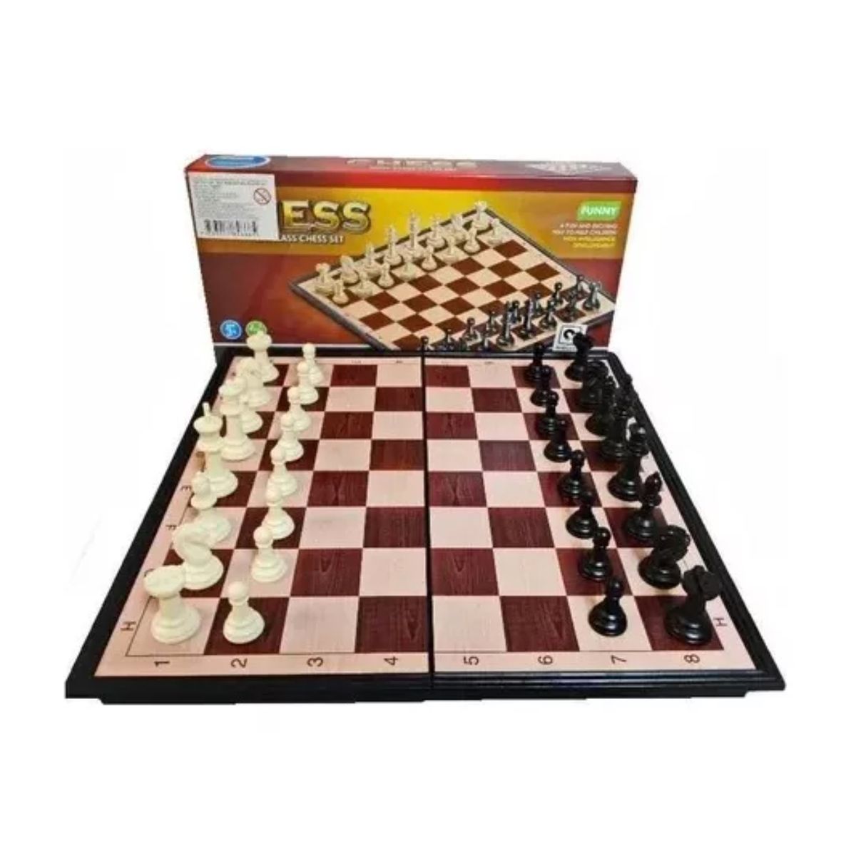 GENERICO - Ajedrez Magnético Gran Calidad 24x24 Cm Excelente Ajedrez