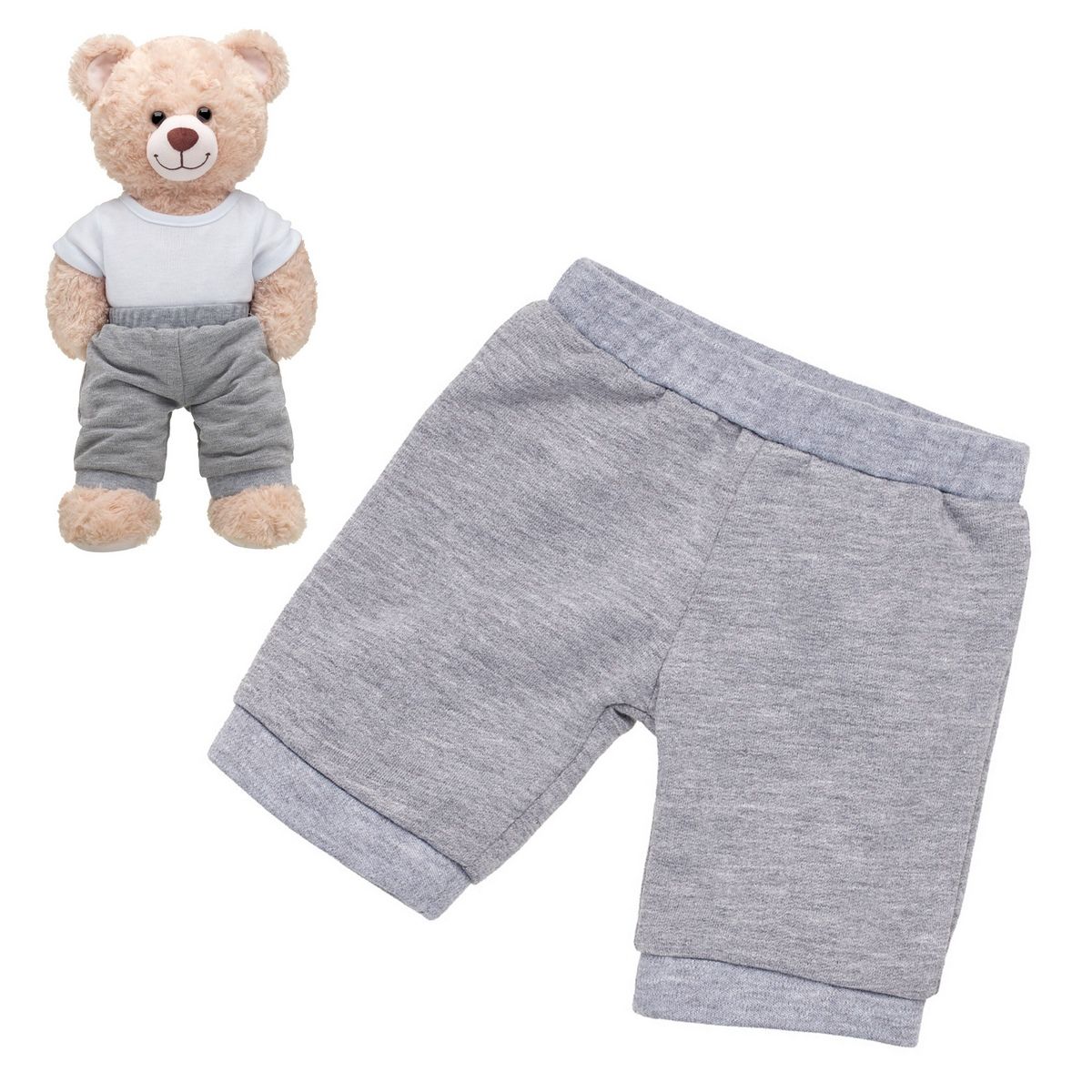 BUILD A BEAR - Pantalones buzo gris Build a Bear para peluches