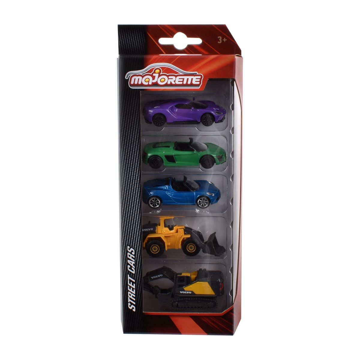 MAJORETTE - Vehículos Majorette set colección 5 unidades pala cargadora