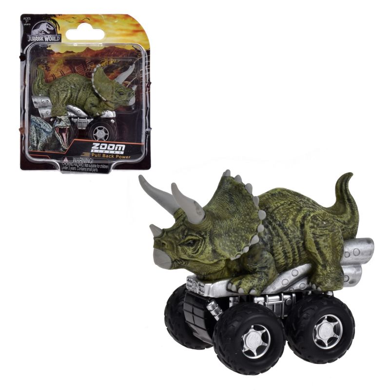 JURASSIC WORLD - Dinosaurio Vehiculo Jurassic World Clasico -  Triceratops