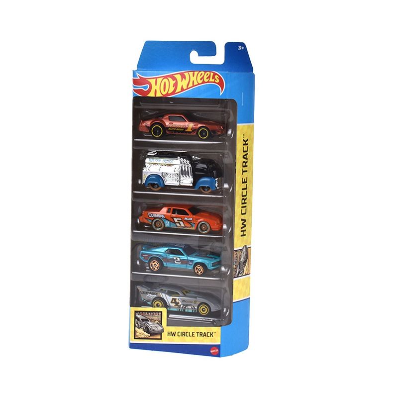 HOT WHEELS - Pack 5 Autos Basicos Hotwheels - Hw Circle Track
