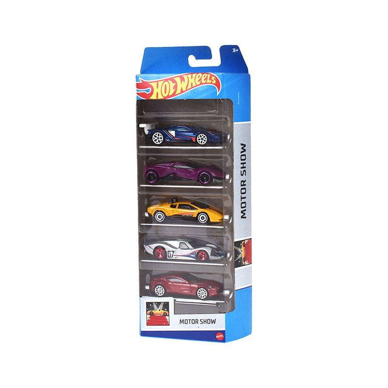 HOT WHEELS - Pack 5 Autos Basicos Hotwheels - Motor Show