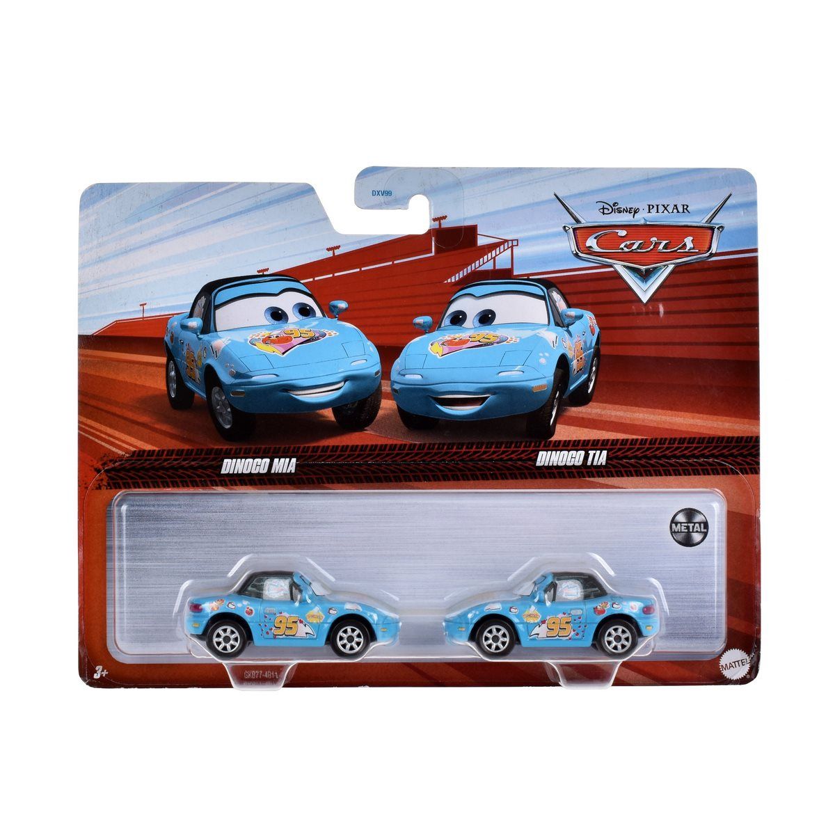 DISNEY - Pack De Autos Cars 3 - Dinoco Mia - Dinoco Tia