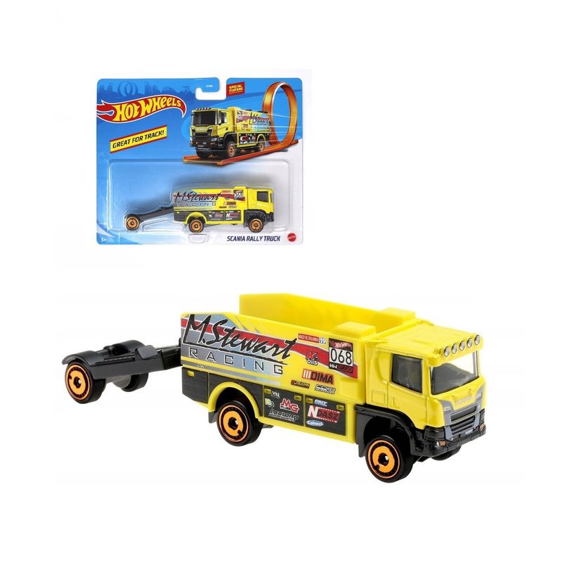 HOT WHEELS - Hot Wheels Transportador De Autos - Scania Rally Truck