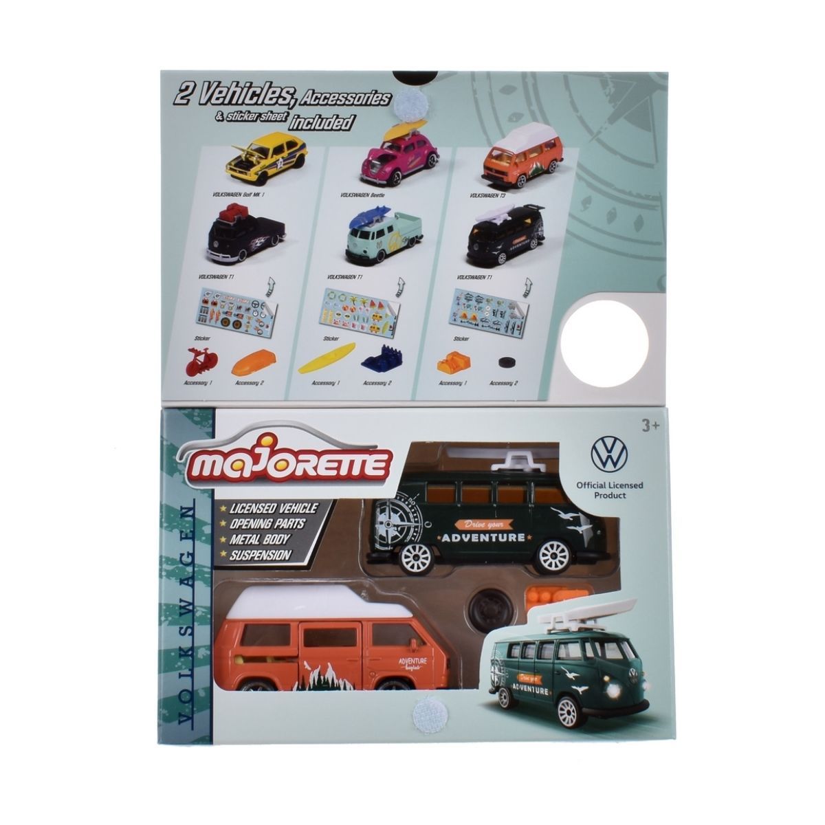 MAJORETTE - Vehículo MAJORETTE Volkswagen T3 detalles realistas