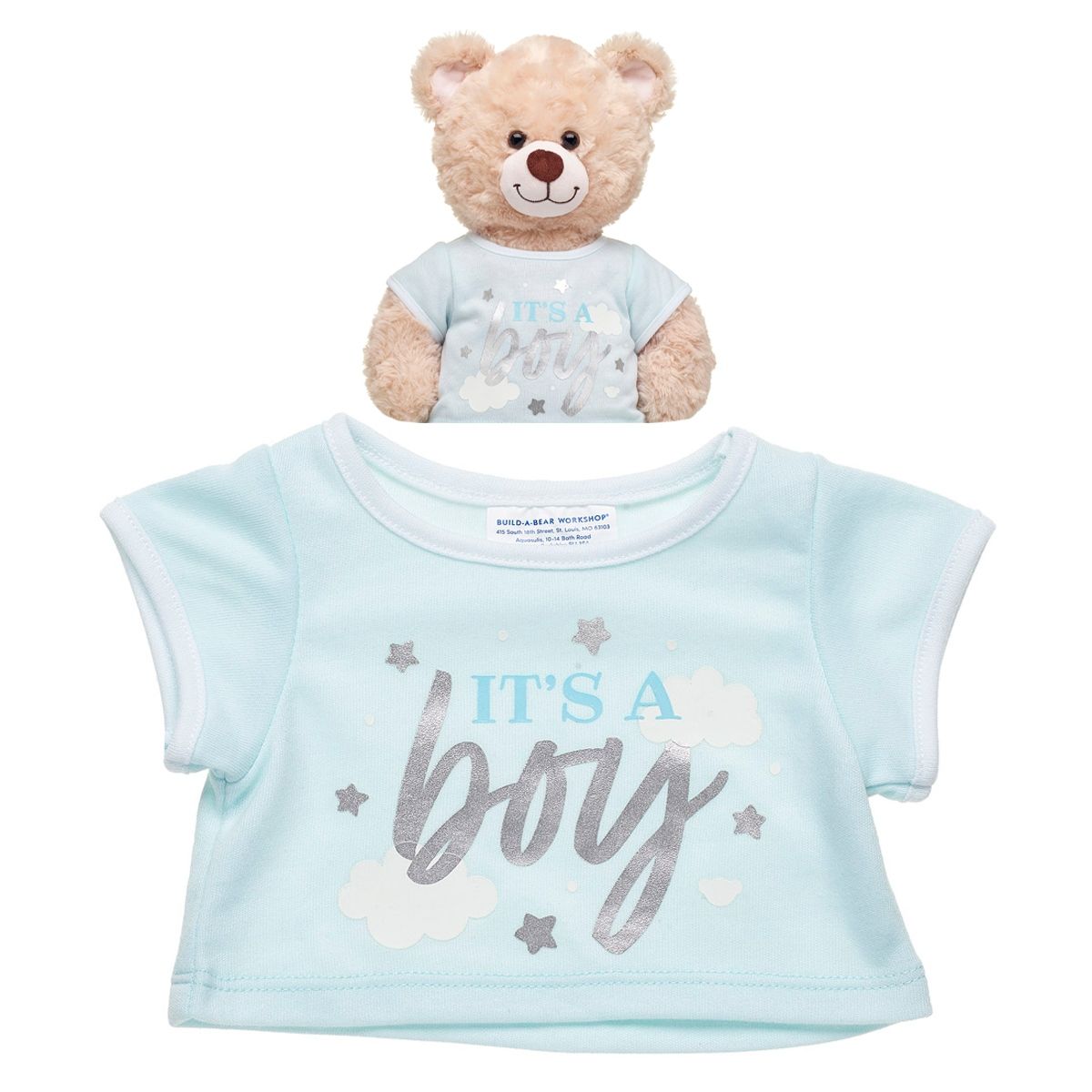 BUILD A BEAR - Polera Build a Bear anuncio nacimiento bebé