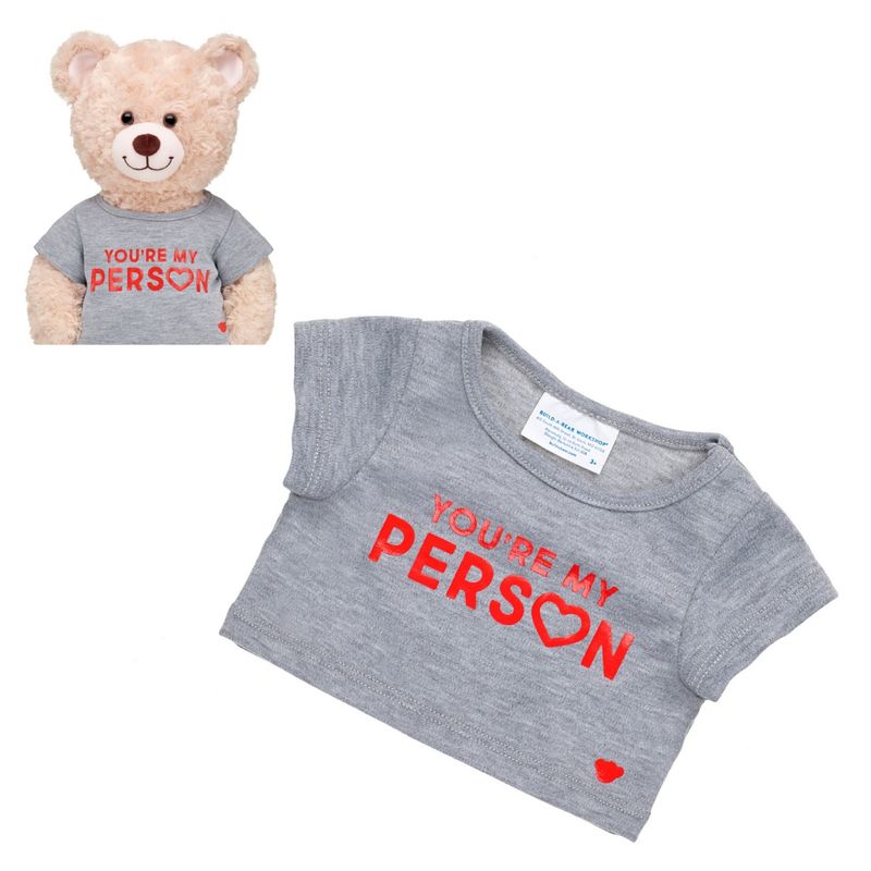 BUILD A BEAR - Polera Gris Tu Eres Mi Persona Build-A-Bear