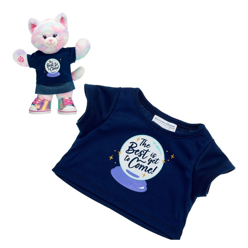 BUILD A BEAR - Polera Azul Bolita Cristal Build-A-Bear