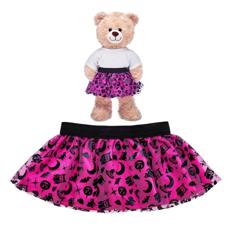 BUILD A BEAR - Tutu Halloween Build a Bear morado y negro