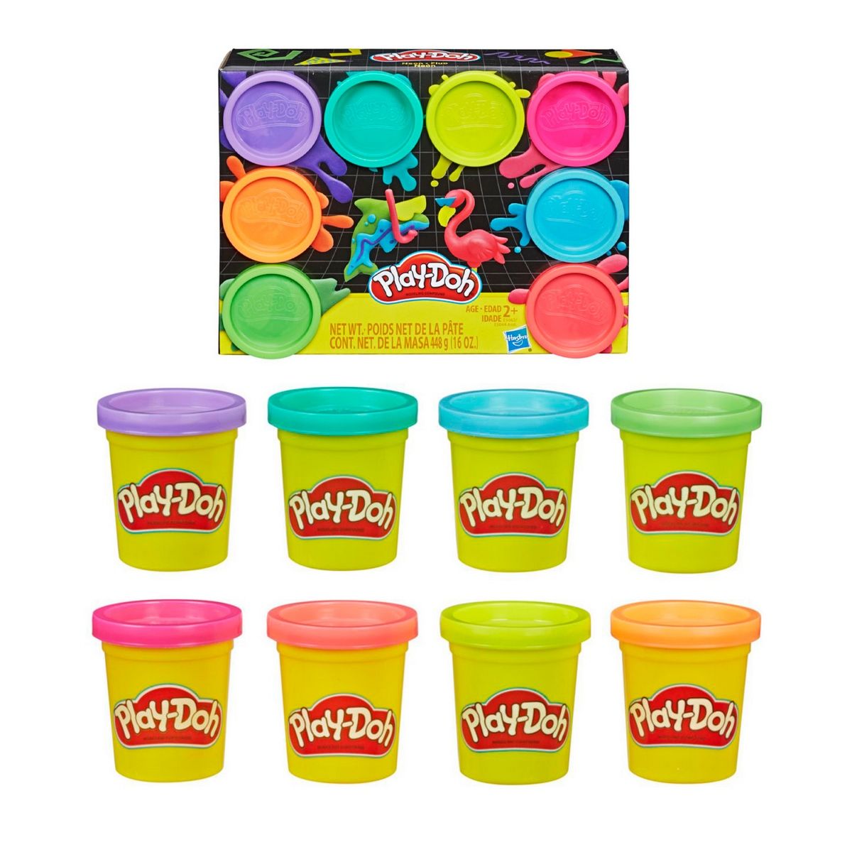 PLAY DOH - Play-Doh 8 Pack Hasbro - Neon