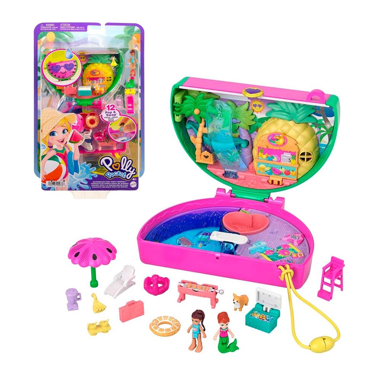 POLLY POCKET - Polly Pocket Estuche - Sandia Fiesta De Alberca