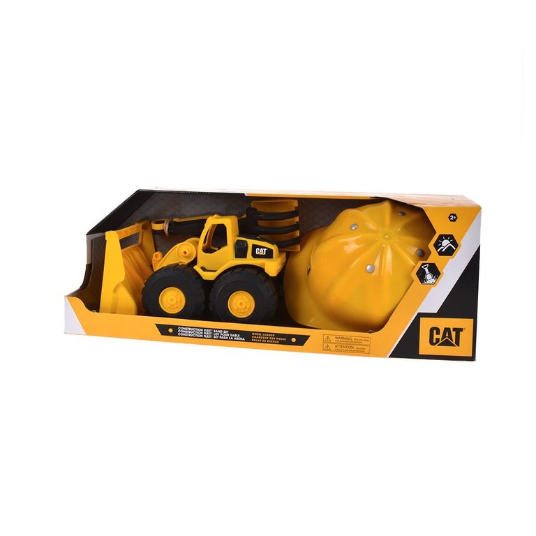 Set de construccion pala cargadora y casco
