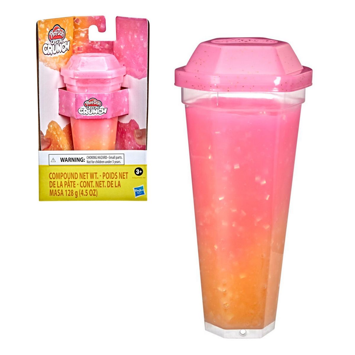 PLAY DOH - Play-Doh Mundo De Texturas Crystal Crunch - Rosado-Naranjo