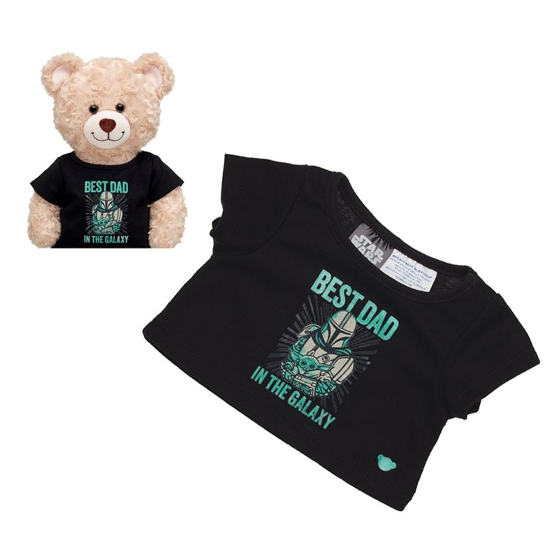 BUILD A BEAR - Polera Negra Best Dad Star Wars Build-A-Bear