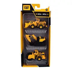 CAT - Pack 3 Mini Maquinarias 10 Cm - Cargador Frontal