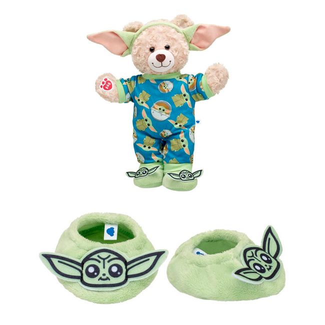 BUILD A BEAR - Pantuflas Build a Bear Baby Yoda para bebé Star Wars