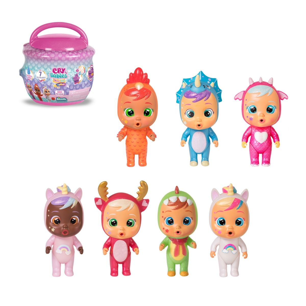 CRY BABIES - Bebes Llorones Casita Chupete Intek - Rosado