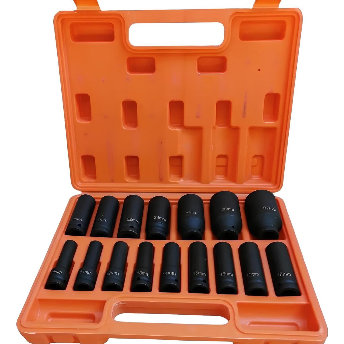 GENERICO - Juego Kit Set Dados De Impacto 1/2, 16 Piezas De 10 A 32 Mm