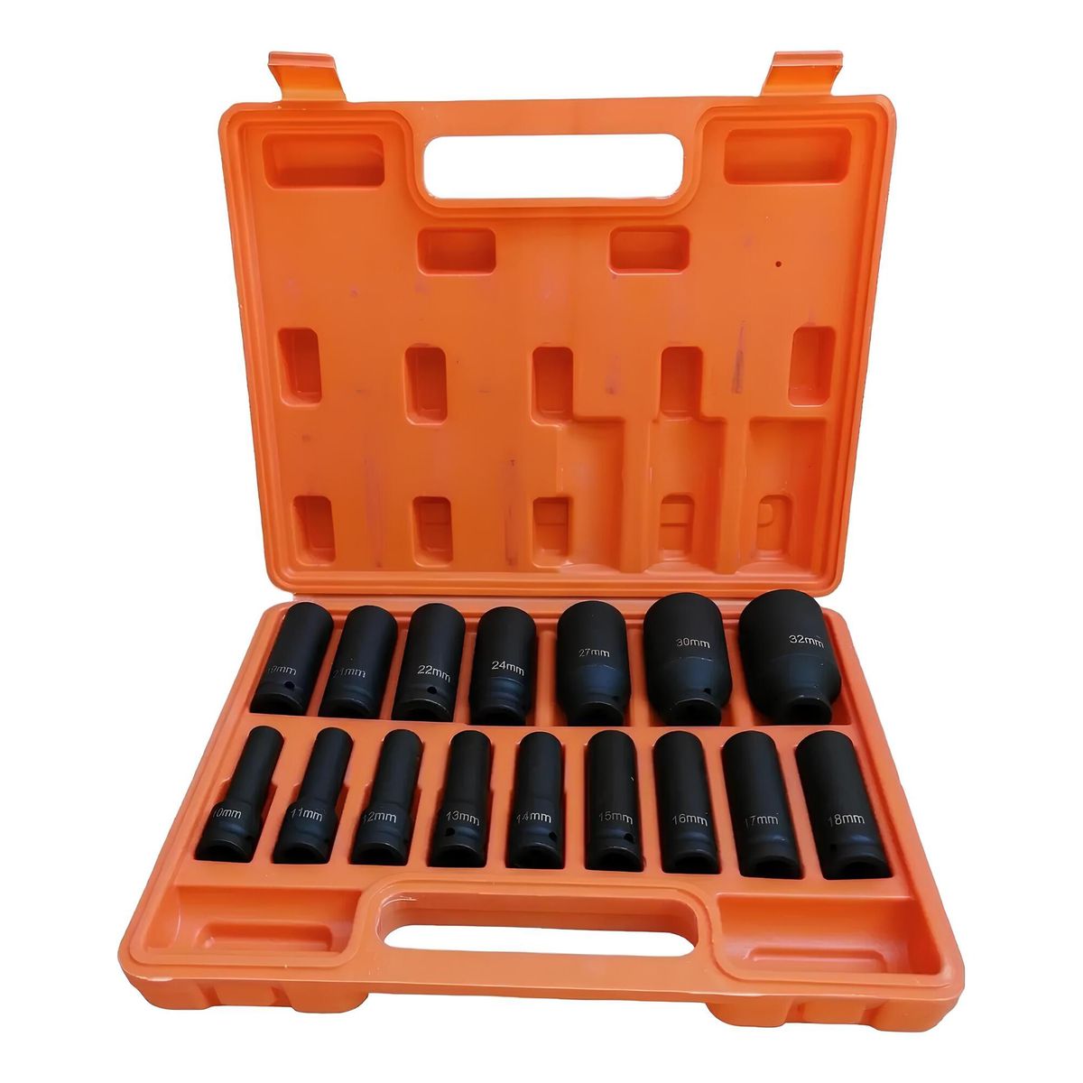 GENERICO - Juego Kit Set Dados De Impacto 1/2, 16 Piezas De 10 A 32 Mm
