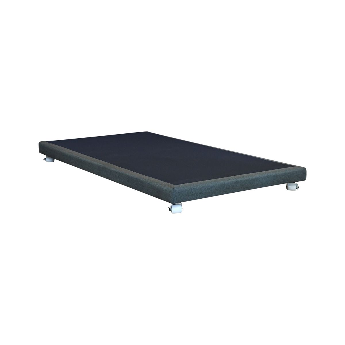 BLOCCARE - Base de Cama 1.5 Plaza de 190 cm / Box 8 cm - con Rueda Barril 1,2 cm