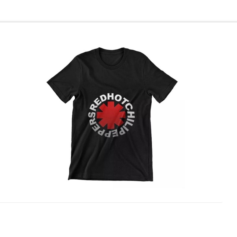 GENERICO - Polera Unisex Red Hot Chili Peppers Logo Algodon
