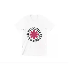 GENERICO - Polera Unisex Red Hot Chili Peppers Logo Algodon