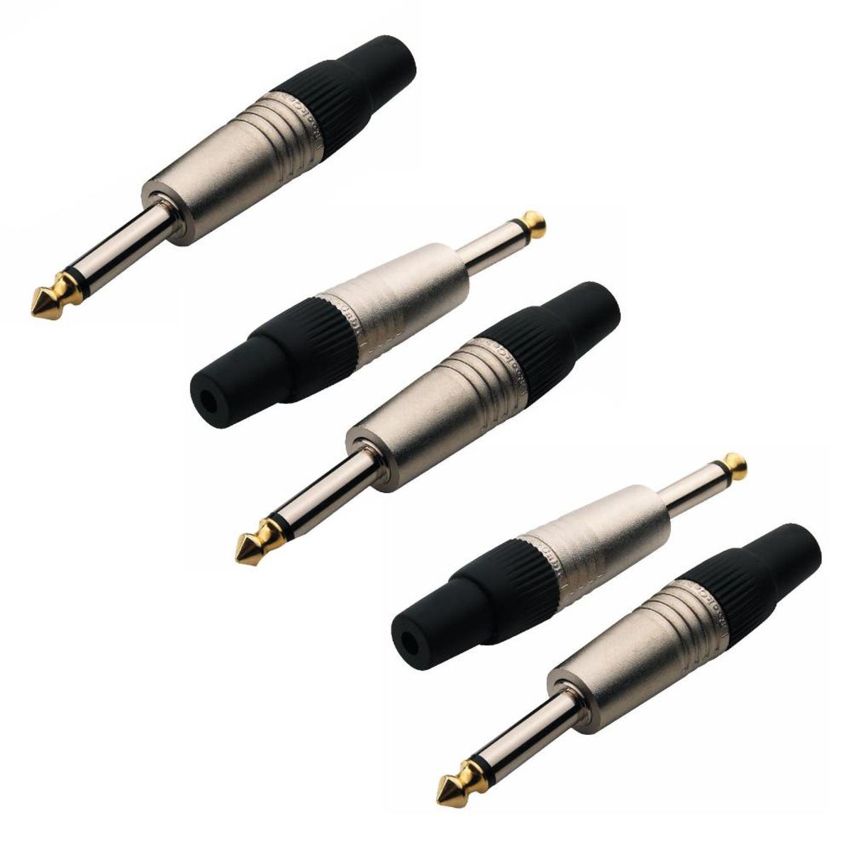 ROCKCABLE - RCL10002P CONECTOR PLUG 1/4 MONO SET 5 PCS ROCKCABLE