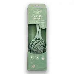 LOOKWELL - CEPILLO DE PELO COLOR VERDE MASAJEADOR DESENREDANTE ECOLOGICO