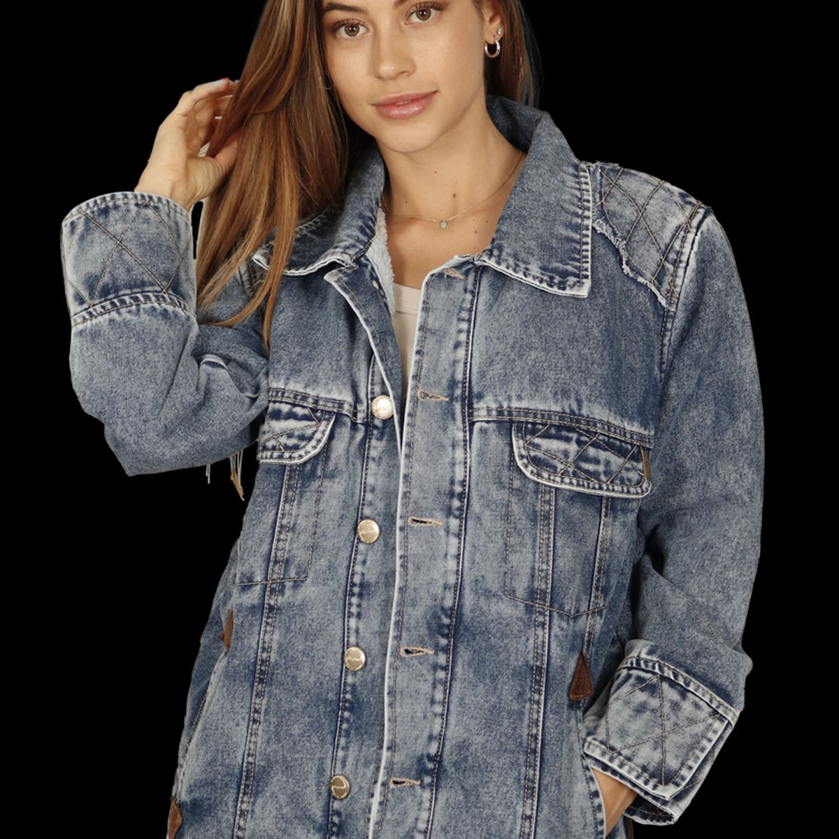 DIVINO JEANS - Chaqueta Aguamarina I Azul Divino Jeans