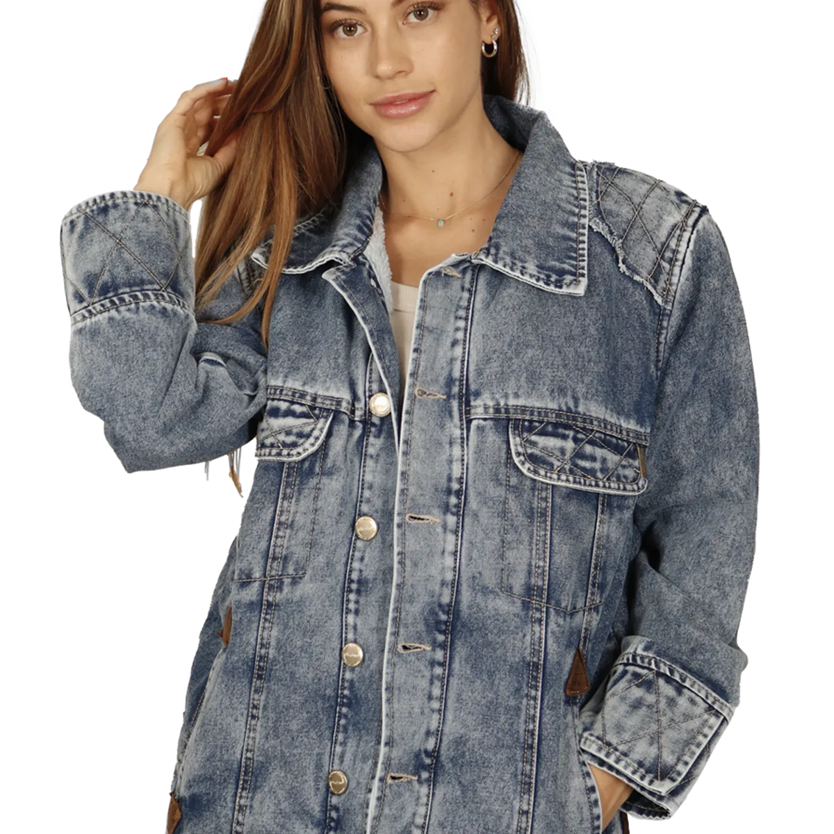 DIVINO JEANS - Chaqueta Aguamarina I Azul Divino Jeans