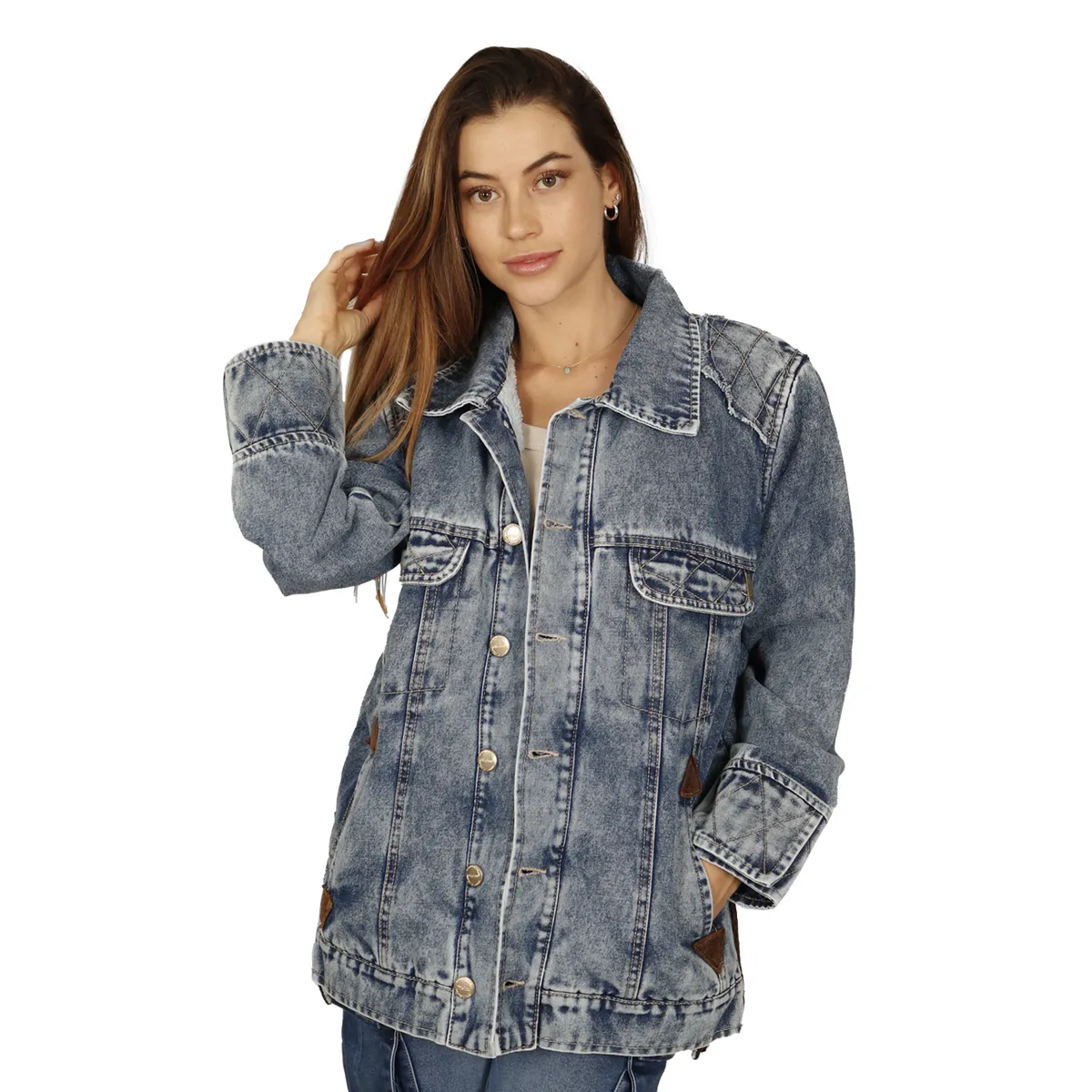 DIVINO JEANS - Chaqueta Aguamarina I Azul Divino Jeans