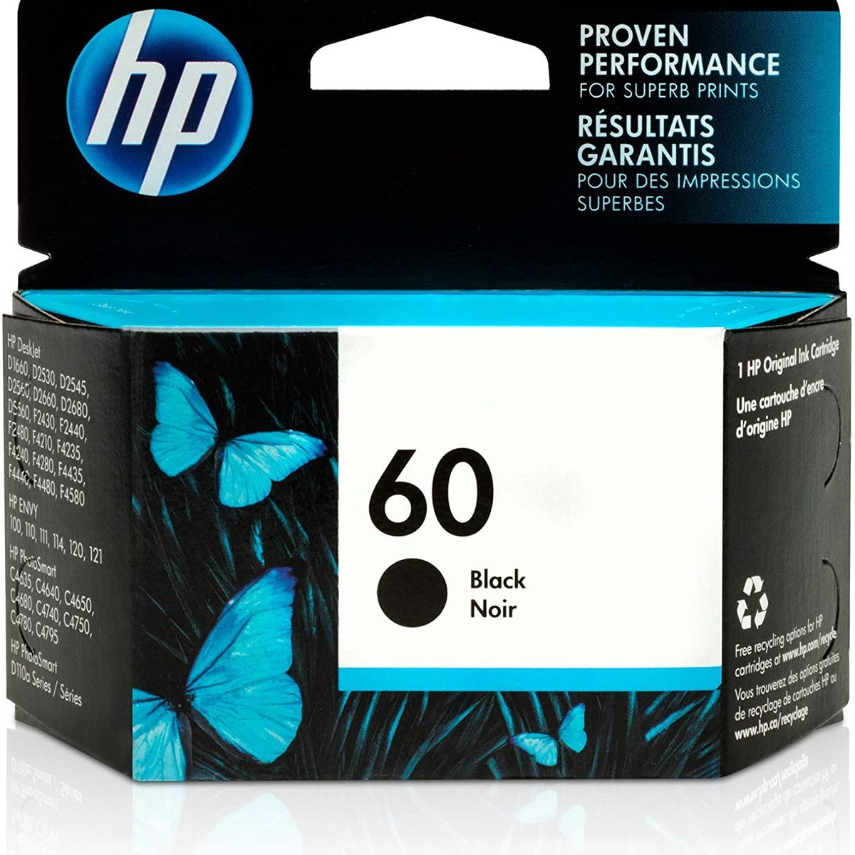 HP - Cartucho de Tinta HP 60 200 páginas Negro HP