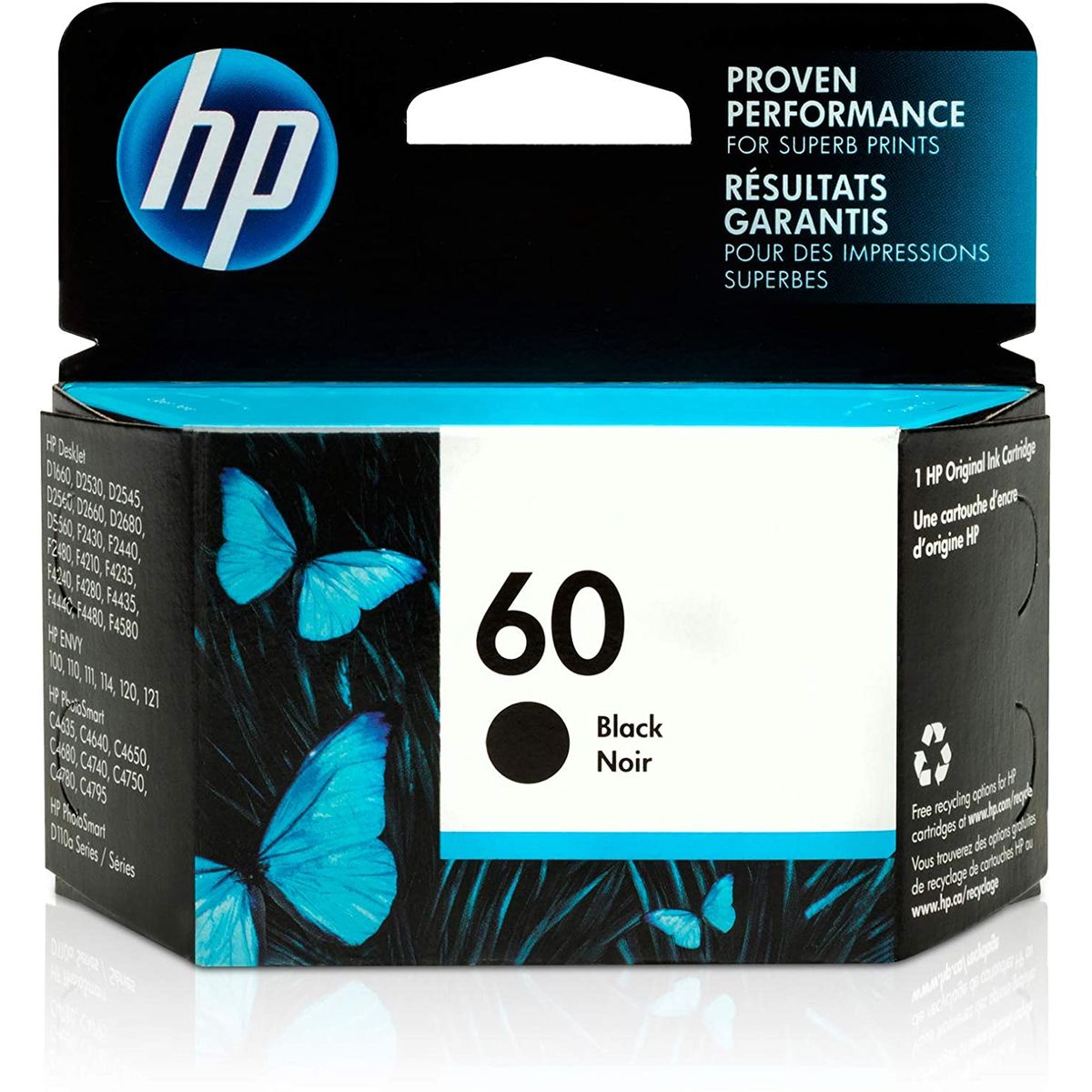 HP - Cartucho de Tinta HP 60 200 páginas Negro HP